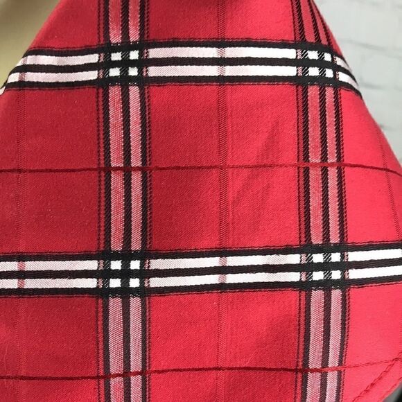 Doncaster Sport Belted Coat in Red Plaid Sz M EUC Ralph Lauren Christmas - Picture 5 of 5